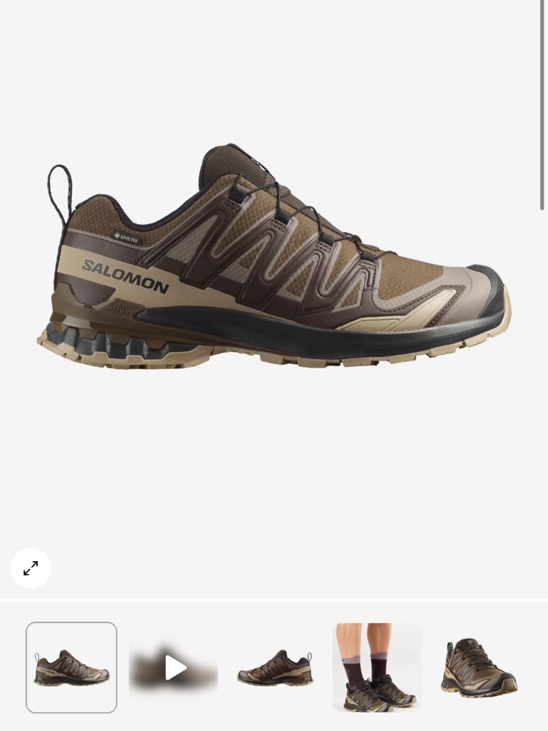 Salomon Men's Brown And Tan Trail Running Shoe
